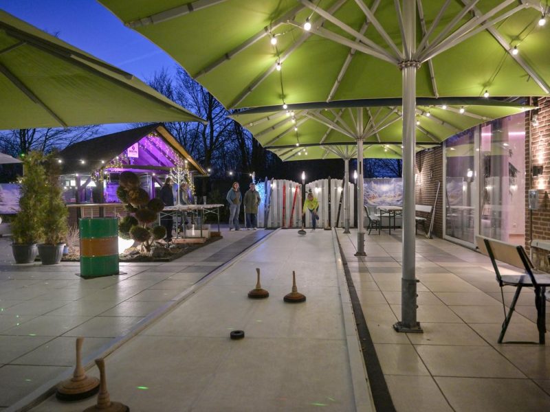 Eisstockschießen in Beckum am Haus Pöpsel