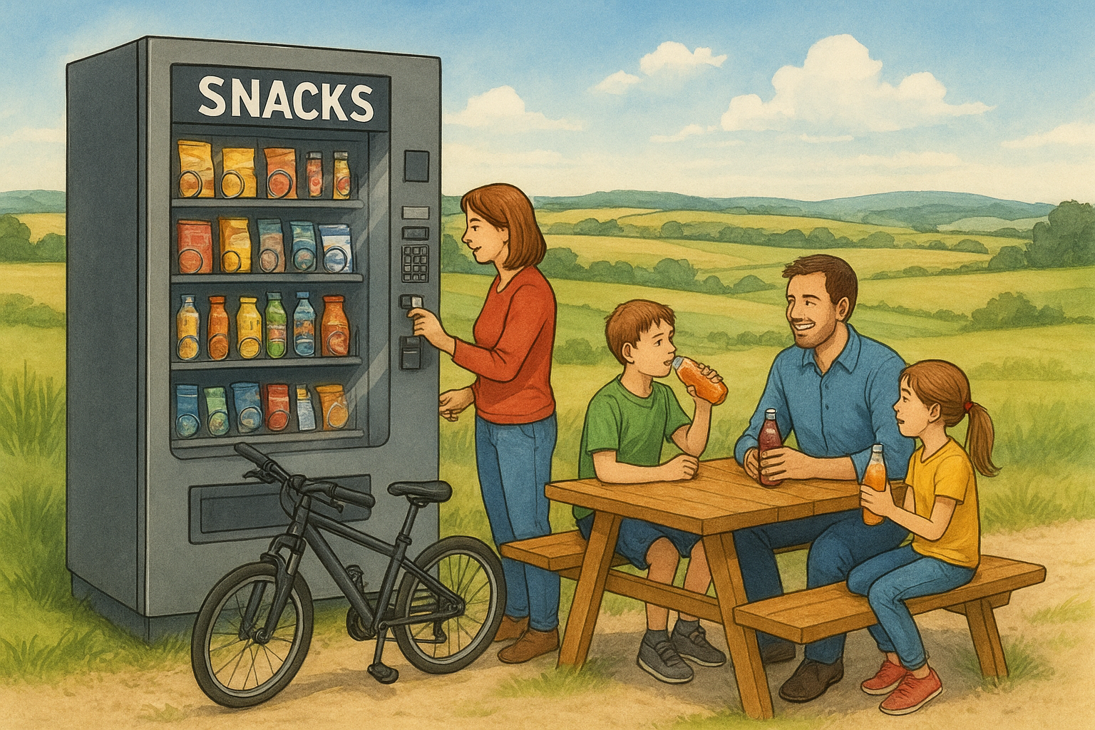 NEU am Haus Pöpsel: Unser Snack-Getränke-Automat