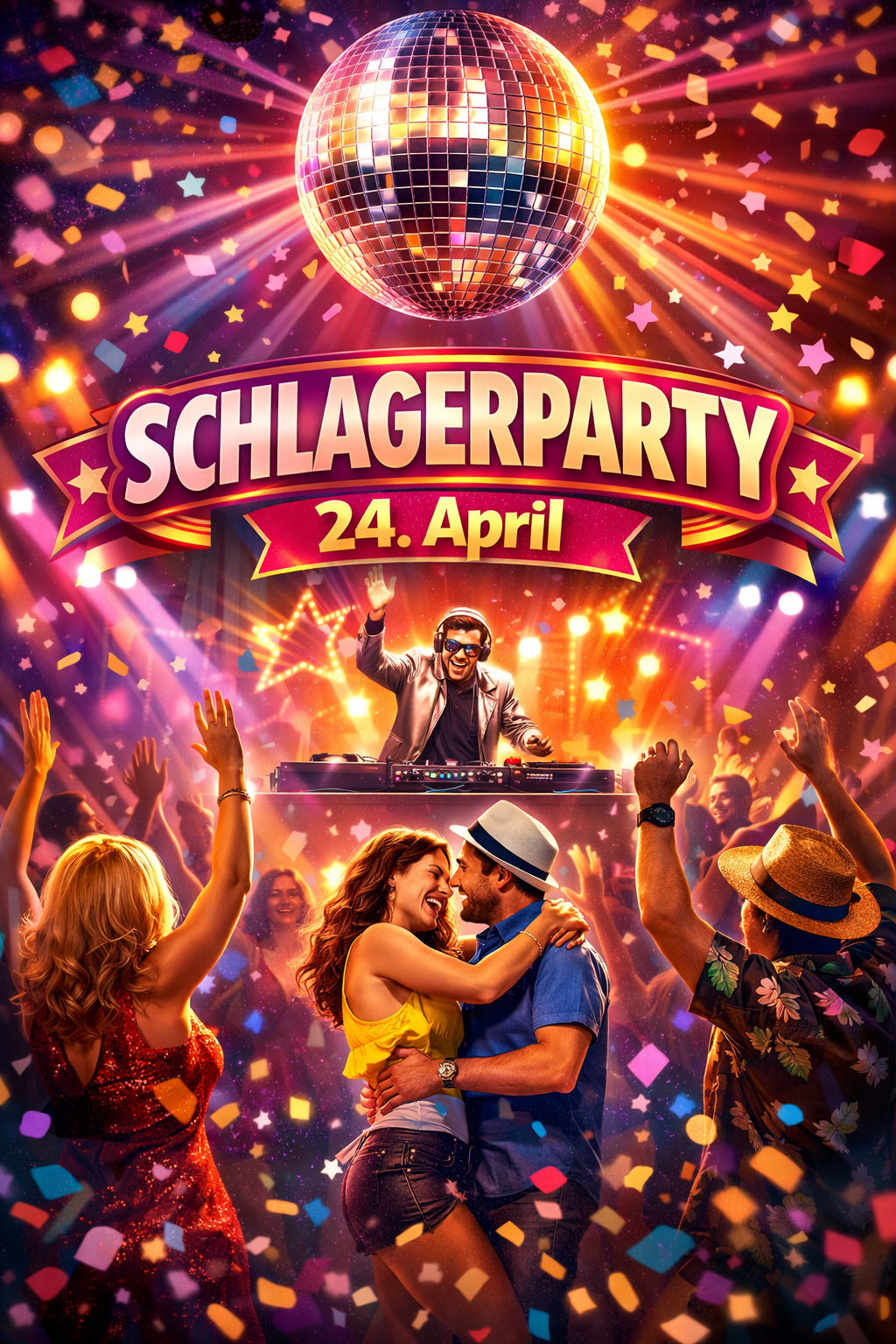 Schlager-Party am 24.04.26 AUSGEBUCHT !